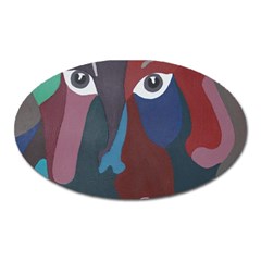 Abstract God Pastel Magnet (oval) by AlfredFoxArt