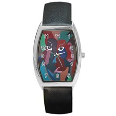 Abstract God Pastel Tonneau Leather Watch by AlfredFoxArt