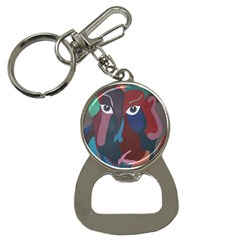 Abstract God Pastel Bottle Opener Key Chain by AlfredFoxArt