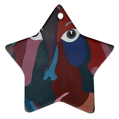 Abstract God Pastel Star Ornament (two Sides) by AlfredFoxArt