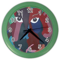 Abstract God Pastel Wall Clock (color) by AlfredFoxArt