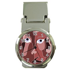 Abstract God Lilac Money Clip With Watch