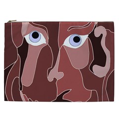 Abstract God Lilac Cosmetic Bag (xxl) by AlfredFoxArt