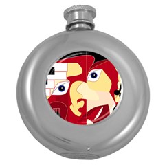 Soul Man Hip Flask (round) by AlfredFoxArt