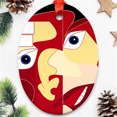 Soul Man Oval Ornament (two Sides)