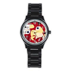 Soul Man Sport Metal Watch (black) by AlfredFoxArt