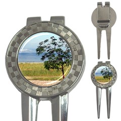 Sea Of Galilee Golf Pitchfork & Ball Marker by AlfredFoxArt