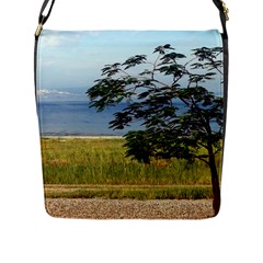 Sea Of Galilee Flap Closure Messenger Bag (large)