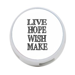 Live Hope Wish Make 4-port Usb Hub (one Side) by AlfredFoxArt