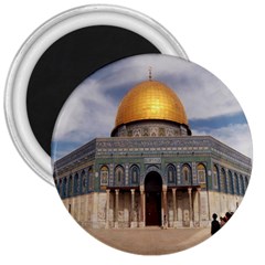 The Dome Of The Rock  3  Button Magnet