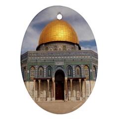 The Dome Of The Rock  Oval Ornament