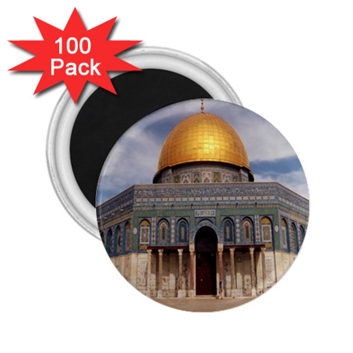 The Dome Of The Rock  2.25  Button Magnet (100 pack)