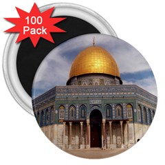 The Dome Of The Rock  3  Button Magnet (100 Pack)