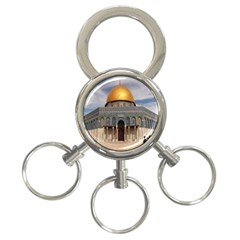 The Dome Of The Rock  3-ring Key Chain by AlfredFoxArt