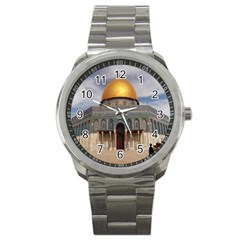 The Dome Of The Rock  Sport Metal Watch by AlfredFoxArt