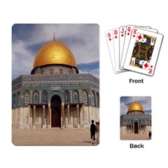 The Dome Of The Rock  Playing Cards Single Design