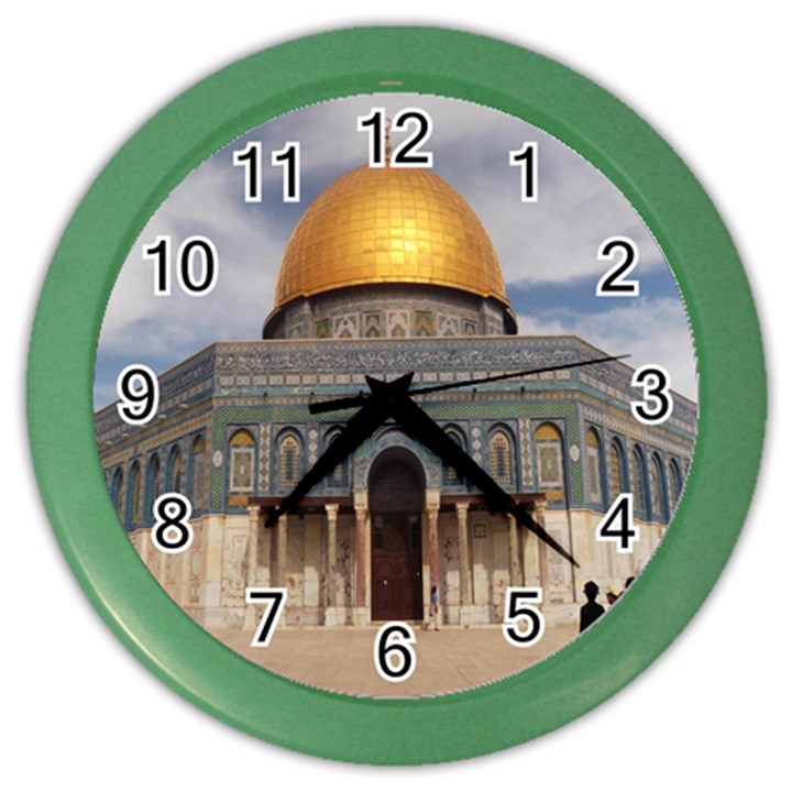 The Dome Of The Rock  Wall Clock (Color)