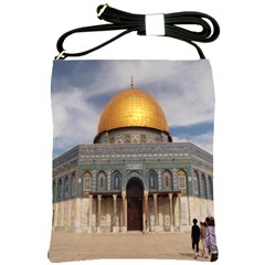 The Dome Of The Rock  Shoulder Sling Bag by AlfredFoxArt