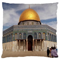 The Dome Of The Rock  Large Cushion Case (two Sided) 