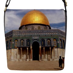 The Dome Of The Rock  Flap Closure Messenger Bag (small) by AlfredFoxArt