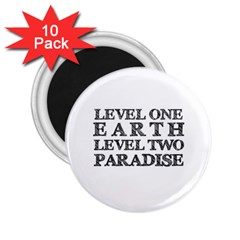 Level One Earth 2 25  Button Magnet (10 Pack)