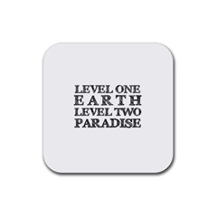 Level One Earth Drink Coaster (square)