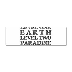 Level One Earth Bumper Sticker by AlfredFoxArt