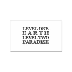 Level One Earth Sticker 100 Pack (rectangle)