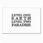 Level One Earth Postcards 5  x 7  (10 Pack) Front