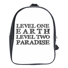 Level One Earth School Bag (xl) by AlfredFoxArt