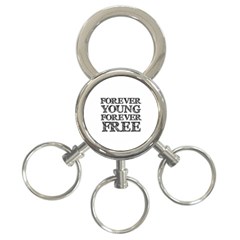 Forever Young 3-ring Key Chain