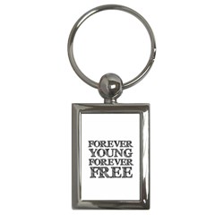 Forever Young Key Chain (Rectangle)