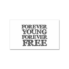 Forever Young Sticker 100 Pack (rectangle)