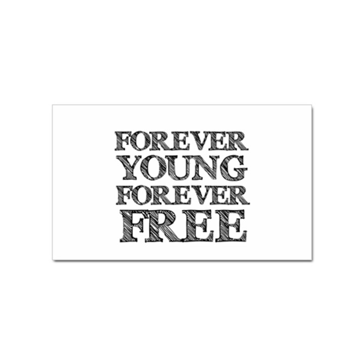 Forever Young Sticker 100 Pack (Rectangle)