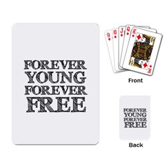 Forever Young Playing Cards Single Design