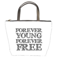 Forever Young Bucket Handbag by AlfredFoxArt