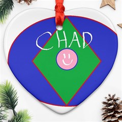 Chadart Heart Ornament (two Sides)