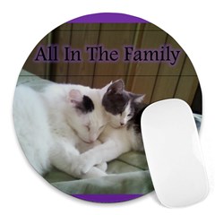 All In The Family 8  Mouse Pad (round)