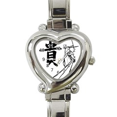 A Swordsman s Honor Heart Italian Charm Watch  by Viewtifuldrew