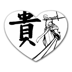 A Swordsman s Honor Mouse Pad (heart) by Viewtifuldrew