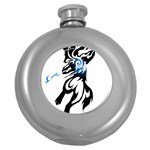 Alpha Dog Hip Flask (Round) Front