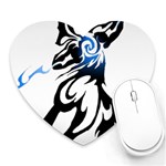 Alpha Dog Mouse Pad (Heart) Front