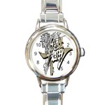 The Flying Dragon Round Italian Charm Watch Front