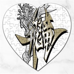 The Flying Dragon Jigsaw Puzzle (heart) by Viewtifuldrew