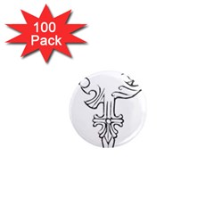 Maybe I m A Lion 1  Mini Button Magnet (100 Pack)