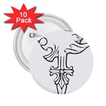 Maybe I m a lion 2.25  Button (10 pack) Front