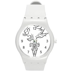 Maybe I m A Lion Plastic Sport Watch (medium) by Viewtifuldrew