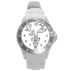 Maybe I m A Lion Plastic Sport Watch (large) by Viewtifuldrew