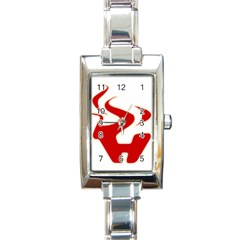 Fever Time Rectangular Italian Charm Watch by Viewtifuldrew