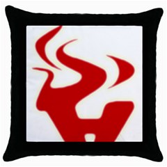 Fever Time Black Throw Pillow Case by Viewtifuldrew